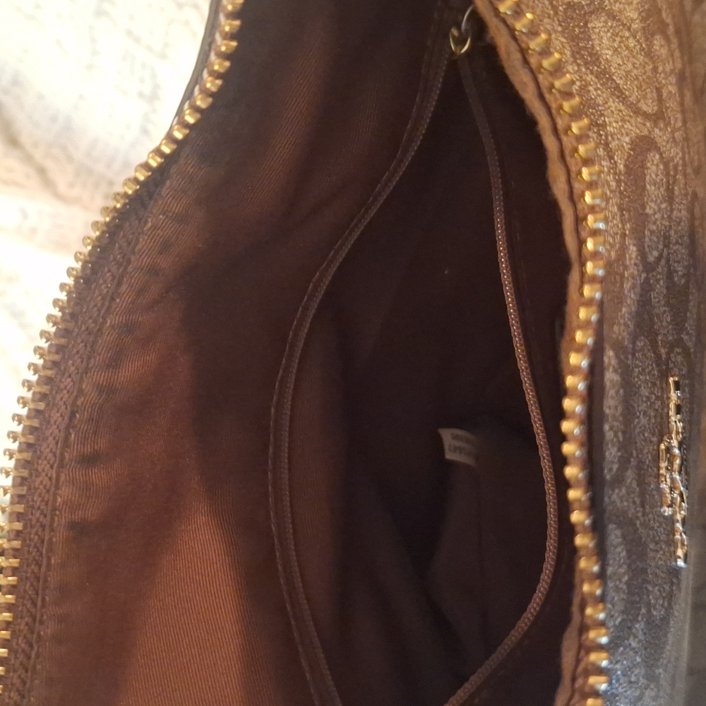 Coach Tan Signature Hobo Bag Nwot - Picture 11 of 16